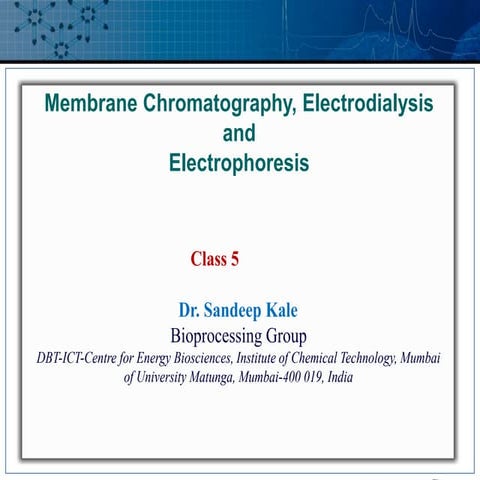 Membrane Class 6 for cell biology and electrophoresis