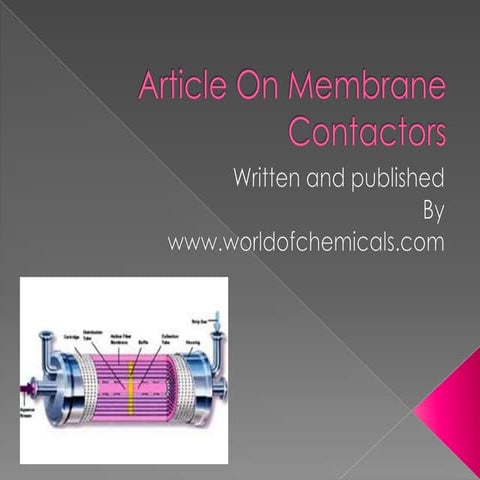 Membrane contactors | PPTX