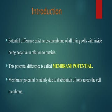 Comprehensive Overview of Membrane Potential and Action Potentials in ...
