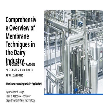 Membrane Processing for Dairy Application                      .pptx