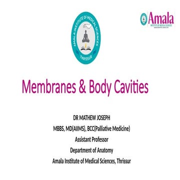 Membranes and Body Cavities.pptx