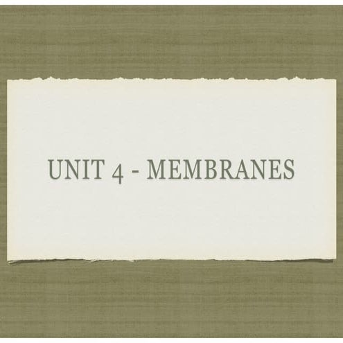 Membrane slideshare 2014