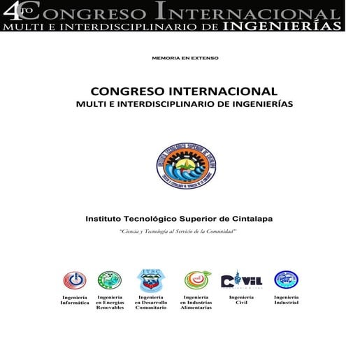 Membrete memoria en extenso - 4o Congreso Internacional Multidisciplinario de...