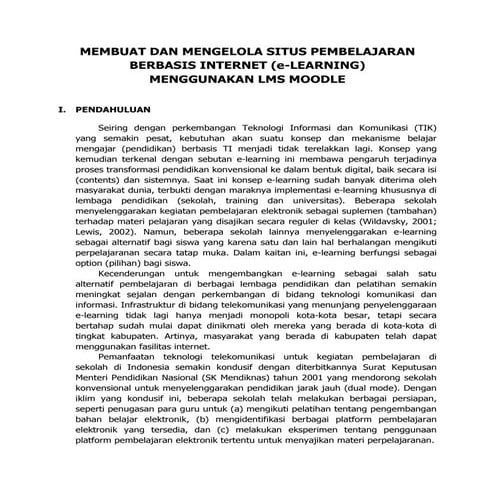 Membuat dan mengelola situs pembelajaran