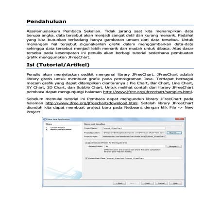 Membuat grafik sederhana pada java dengan JFreeChart