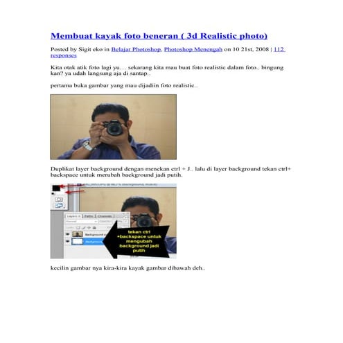 Membuat kayak foto beneran