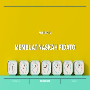 Membuat Naskah Pidato