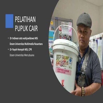 Ayo membuat Pupuk Cair Organik