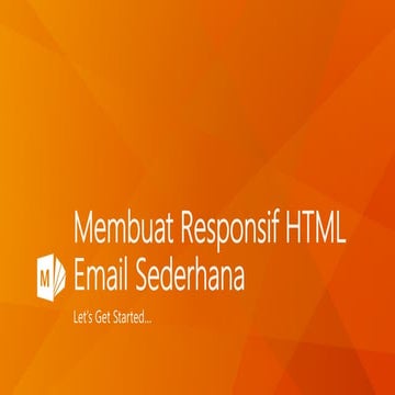 Membuat responsif html email sederhana