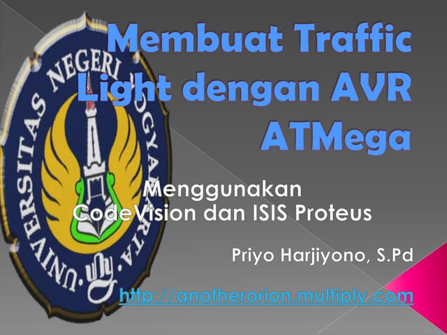 Membuat traffic light dengan avr at mega