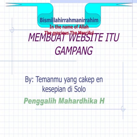 Membuat Website Itu Gampang