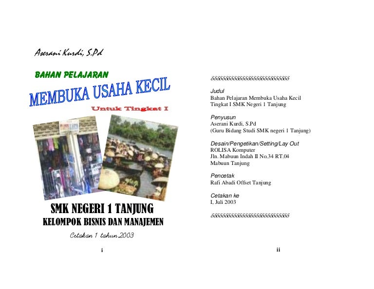 Membuka usaha kecil