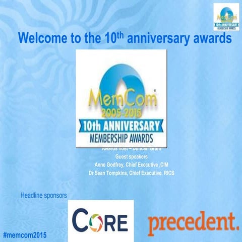 MemCom 2015 award winners