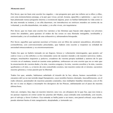 Memento mori de yasmina mahsis hany