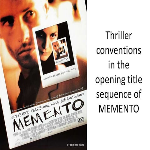 Memento & thriller conventions