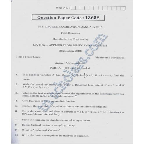 Applied probability and statistics ma7165_jan_2015
