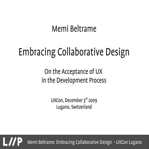 Embracing Collaborative Design