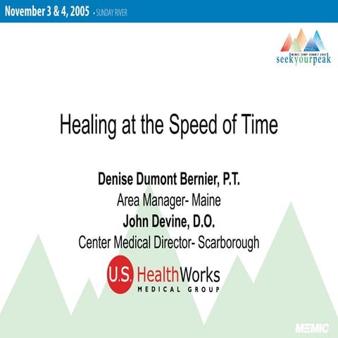 MEMIC comp summit 2005 