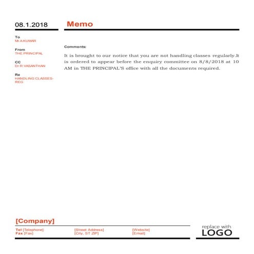Memo | PDF