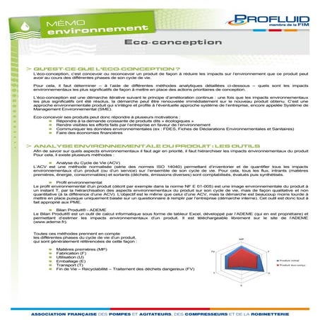 Eco conception - Mise à jour Juillet 2014