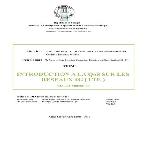 Memoire Master Telecom & Rx 