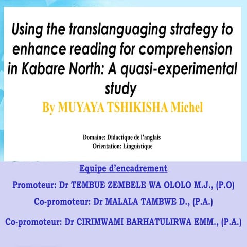 Using the translanguaging to enhance RES