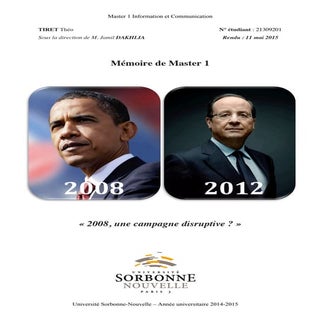 Mémoire - "2008, une campagne polit...