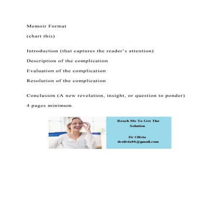 Memoir Format(chart this)Introduction (that captures the r.docx