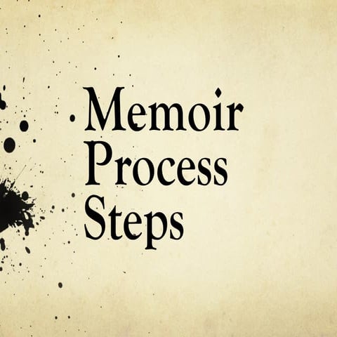 Memoir writing process steps