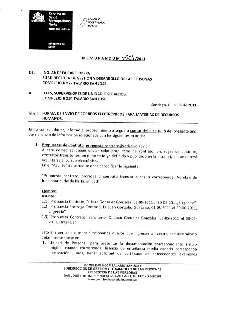 formato para memorandum