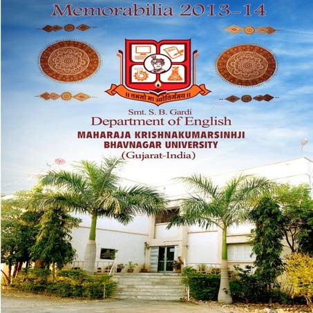 Memorabilia 2014: The Memory Book of the Activities of Dept. of English, MKBU