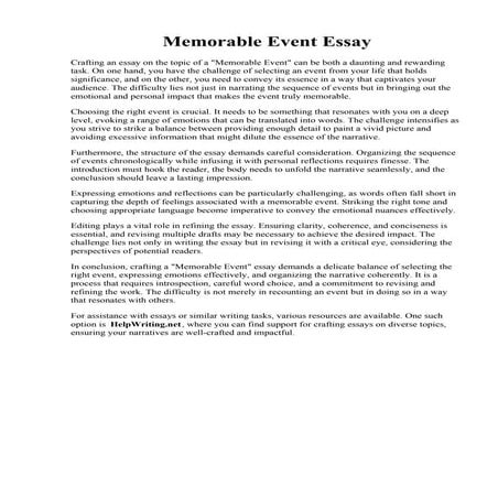 Memorable Event Essay.pdf