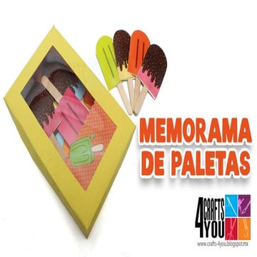 Memorama [Memorice] infantil de paletas paso a paso