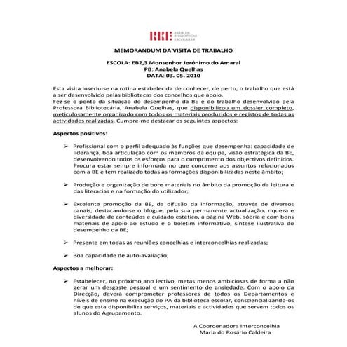 Memorandum da visita de trabalho anabela (1)