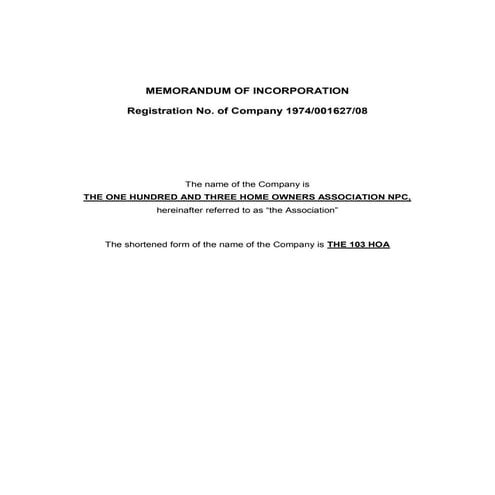 Format of AOA (Article of Association) as per New Companies Act 2013 | DOCX