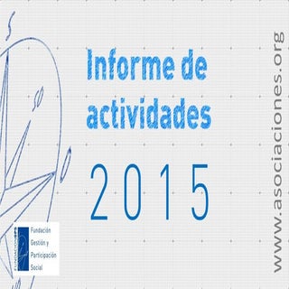 Memoria actividades 2015 (resumen)