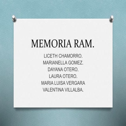 MEMORIA RAM