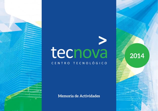 Memoria anual Tecnova 2014