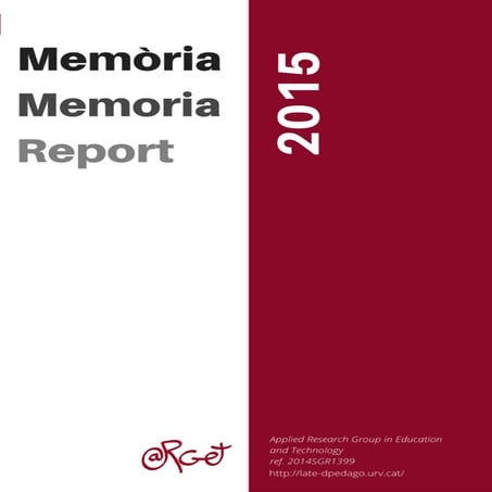 Memòria ARGET 2015