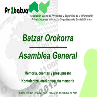 Pribatua - Memoria actividades, cue...