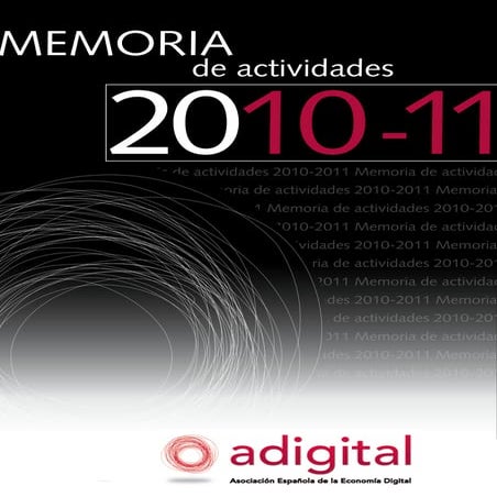 Memoria de Actividades adigital 2010-2011