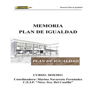 Memoria Plan de Igualdad 2011