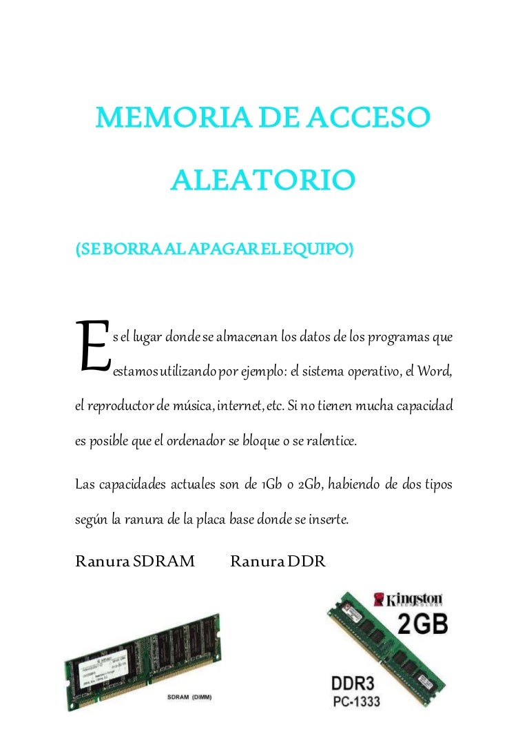Memoria de acceso aleatorio