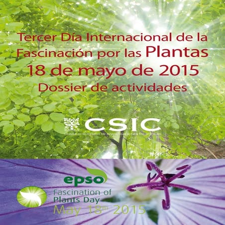 Tercer Dia International de la Fascination por las Plantas 18 de mayo de 2015...