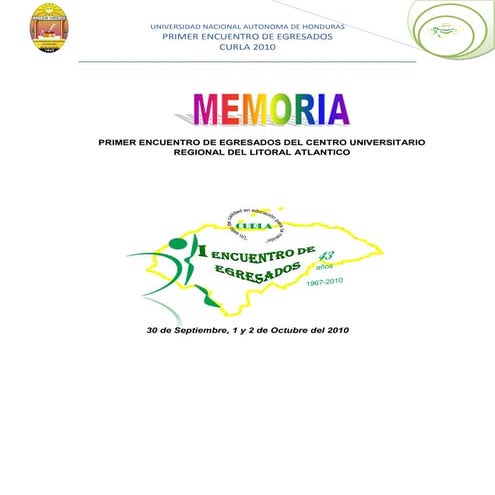 Memoria del evento