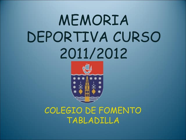 Memorias Deportivas 2011-2012
