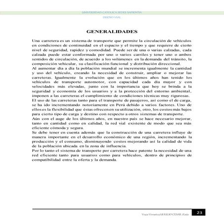 Clasificación de Carreteras