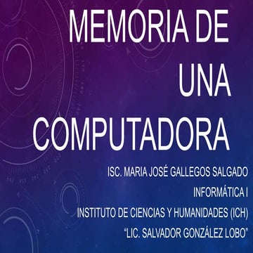 Memoria de una computadora