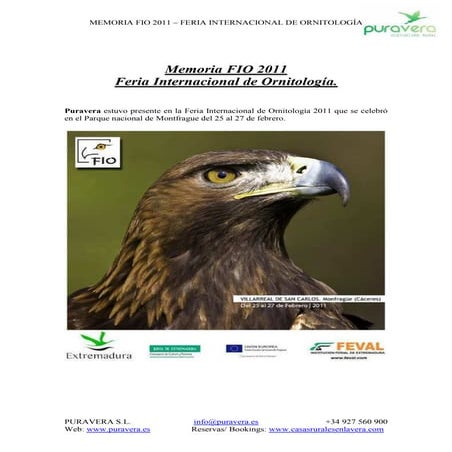 Memoria fio 2011 Puravera