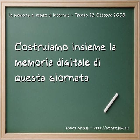La memoria al tempo di internet